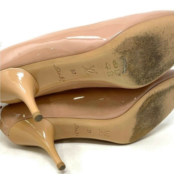 Auth Louis Vuitton Logo Pumps Heels #19469L35B - Picture 4 of 4